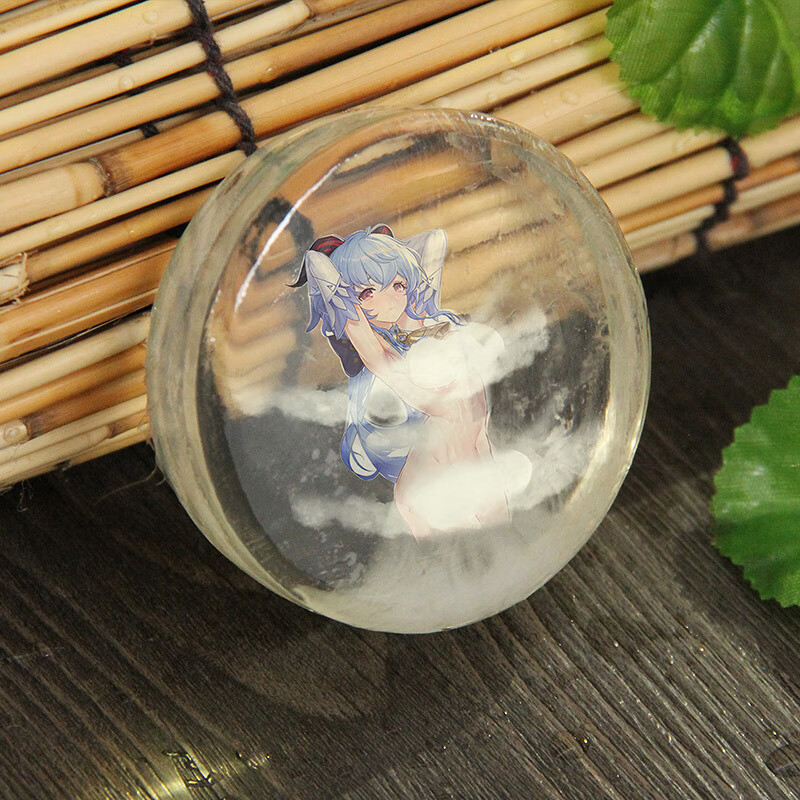 香皂原创原神手工透明肥皂刻晴甘雨莫娜香皂动漫卡通游戏周边二次元