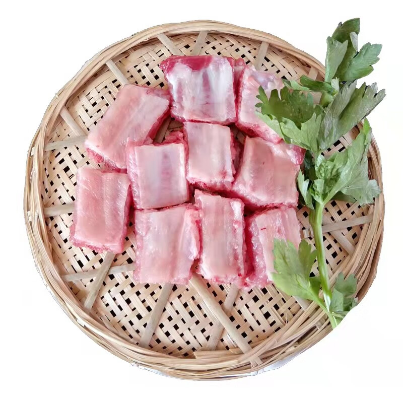 王明公 黑猪精排骨2000克新鲜土猪肉红烧排骨新鲜冷冻猪肋排 2000克