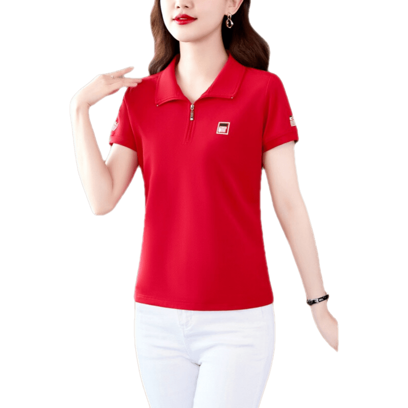 ���׹�����ľ��ʱ��Ůװ�ļ�����T��Ů�¿��������ݼ��������ɰ�ɫŮʿPOLO�� ��� XL