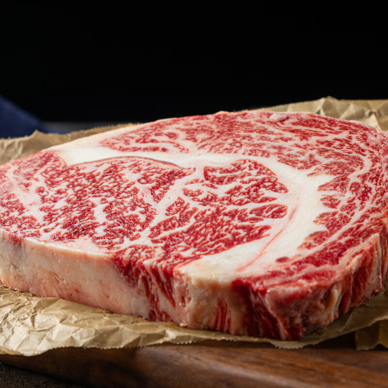 牛家纪null澳洲和牛 m9 级 眼肉牛排 500g新鲜原切雪花牛肉肋眼牛扒2