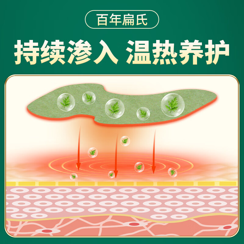 百年扁氏膝盖贴 艾草贴艾叶贴艾灸贴关节贴家用中老年人膝盖呵护 艾草膝盖贴5盒(发10盒)