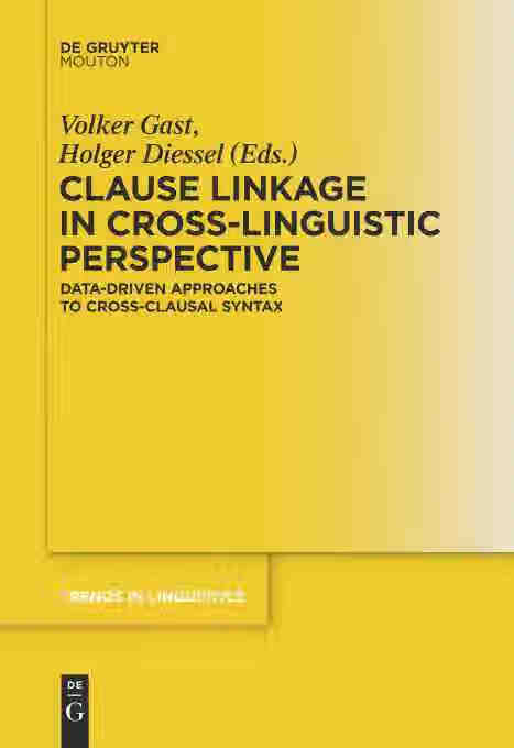 预售 按需印刷 clause linkage in cross linguistic perspective