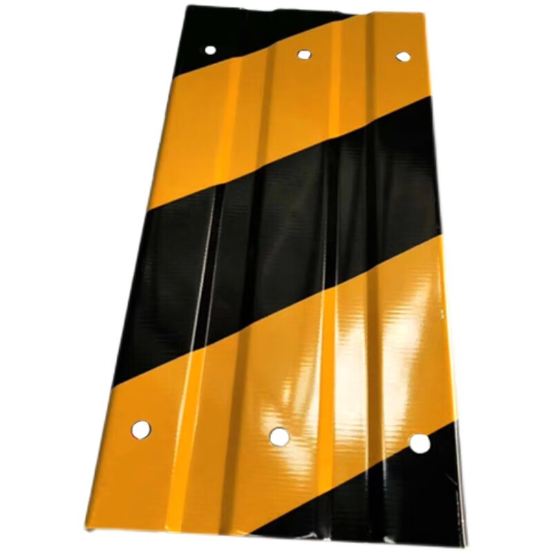 五金定制楼层建筑外架踢脚板线围挡铁皮黄黑红白色警示带护栏室外防护