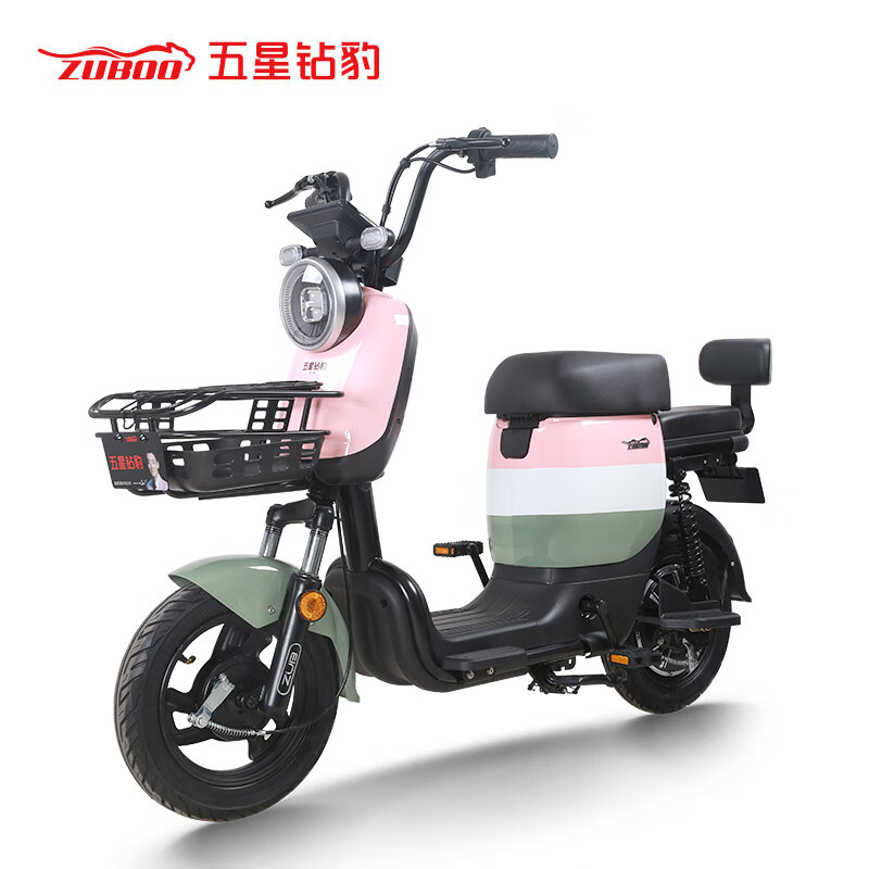 五星钻豹电动车新国标电瓶车48v24ah可提取锂电池男女成人代步车两轮