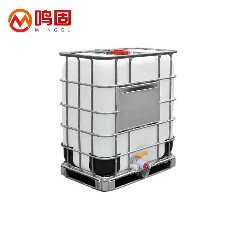 鸣固 全新大敞口ibc吨桶 集装桶储水桶储罐 方形化工桶 500l白色吨桶
