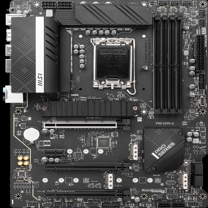 微星(MSI)PRO Z690-A电脑主板+Intel 酷睿 i7-12700KF 板U套装/主板CPU套装
