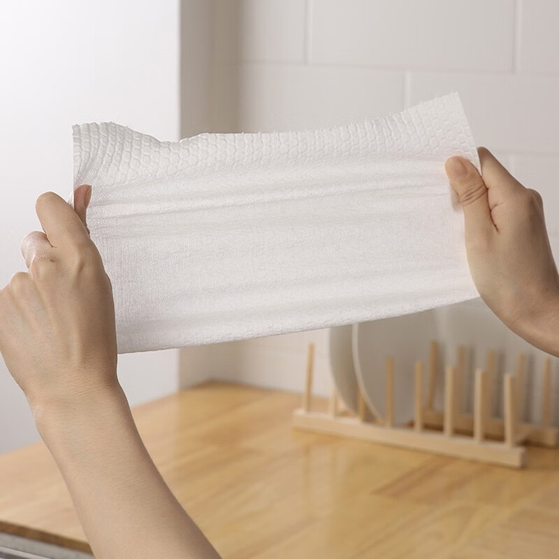 LIUIUSU 懒人抹布 家用一次性抹布无纺布强吸水不掉毛 厨房百洁布洗碗巾 3卷150片（单片25*25cm）