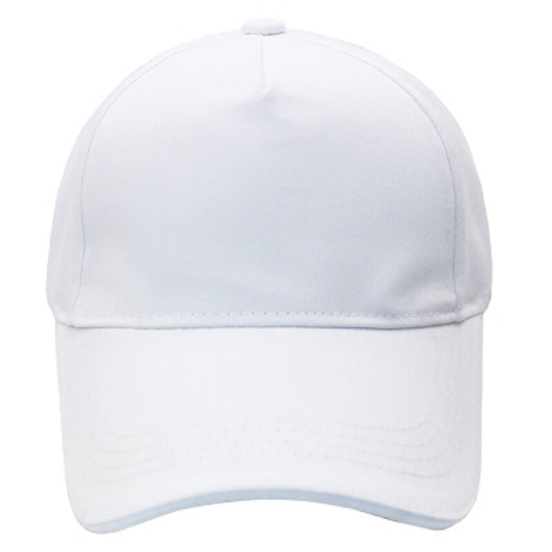 森罗慕彤志愿者帽子定制logo印字刺绣鸭舌帽定做工作帽广告帽学生儿童订制 白色