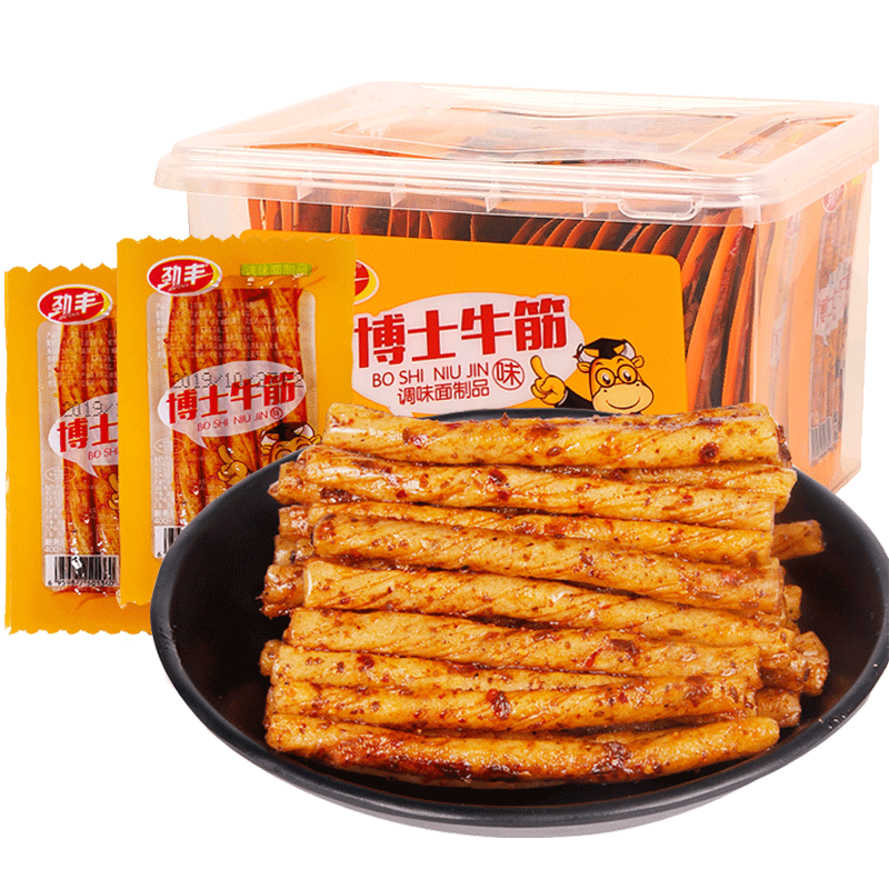 fghgf 博士牛筋小包辣条麻辣面筋卷8090后校园宿舍怀旧儿时耐吃解馋