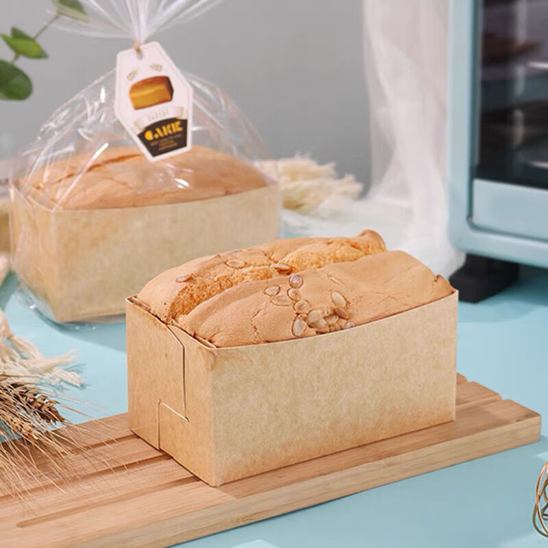 百圣牛金枕模具大号方形香枕吐司纸托烘焙面包包装盒耐高温可进烤炉