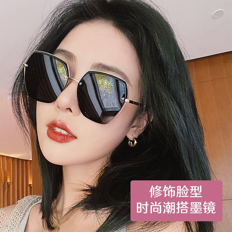 森罗慕彤太阳镜女大框高清偏光墨镜司机眼镜时尚女士眼镜圆脸明星款开车 2212黑金框灰片使用感如何?
