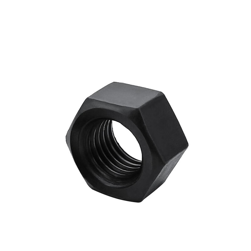 赫钢 8.8级发黑碳钢六角螺母 高强度螺丝帽 M16（70个）