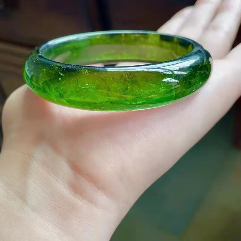 寻然珠宝稀缺纯正帝王绿碧玺手镯,至尊精选,珍贵底料,收藏级手镯假一