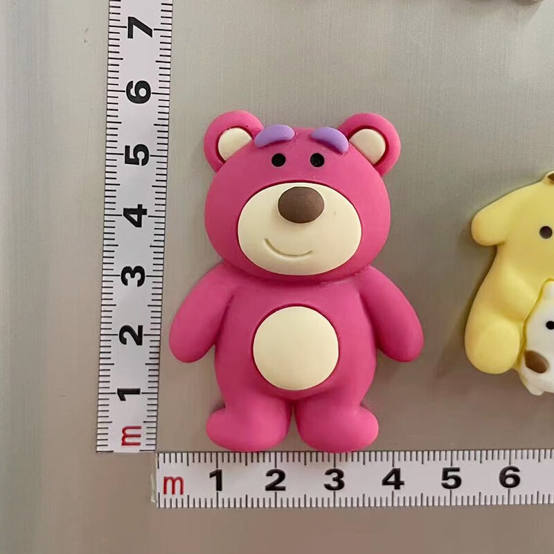 草莓熊套装冰箱装饰贴吸铁石留言贴磁铁 大号全身熊一只 图片款