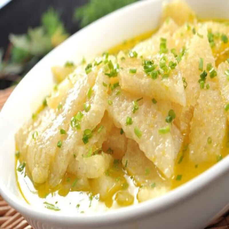 虎钢馋苏北盐城土特产农家土猪肉皮膘油炸干猪皮干货皮肚皮膘