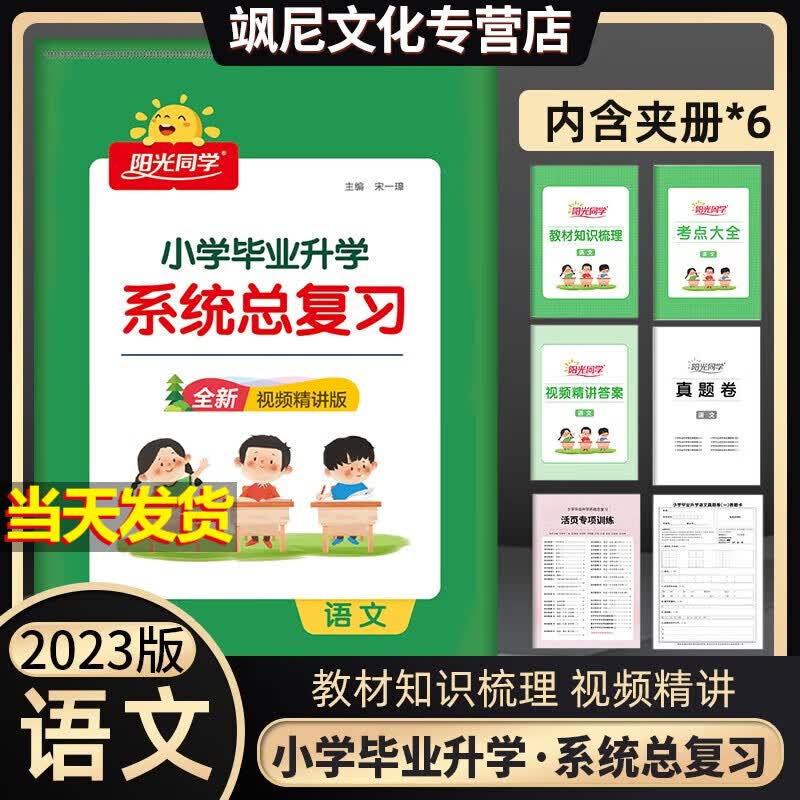 2023阳光同学小升初小学毕业升学系统总复习 语文