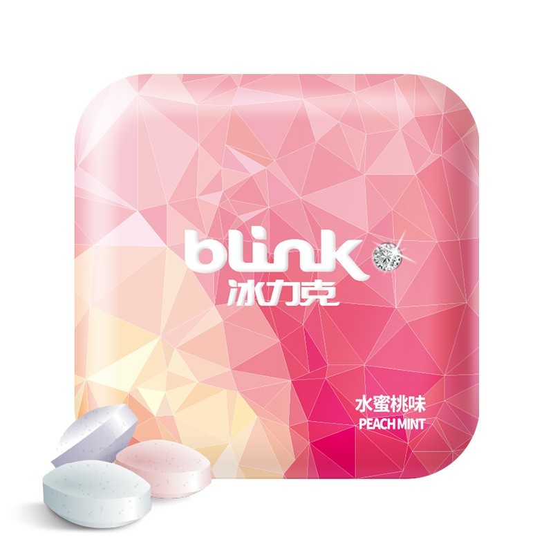 冰力克(blink)德国进口无糖糖果 薄荷糖 硬糖 喉糖 含片糖 办公室零食