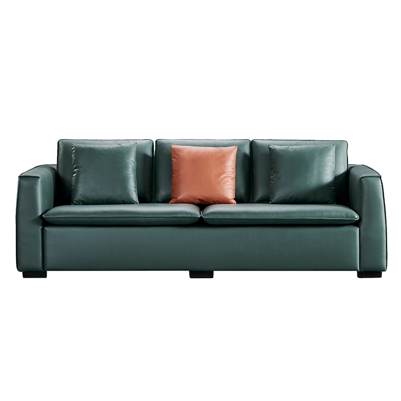 穗宝布艺沙发简约现代小户型客厅家用科技布沙发 青墨 乳胶款(坐包)