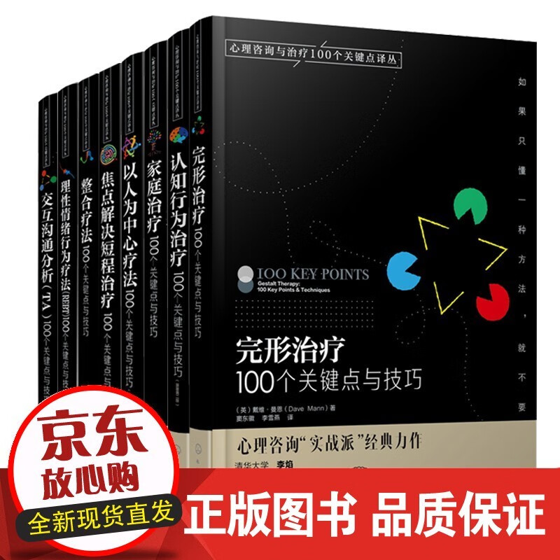 心理学书籍 心理咨询与*100个关键点译丛全套8册 完形*家庭*整合*认知行为书籍正版