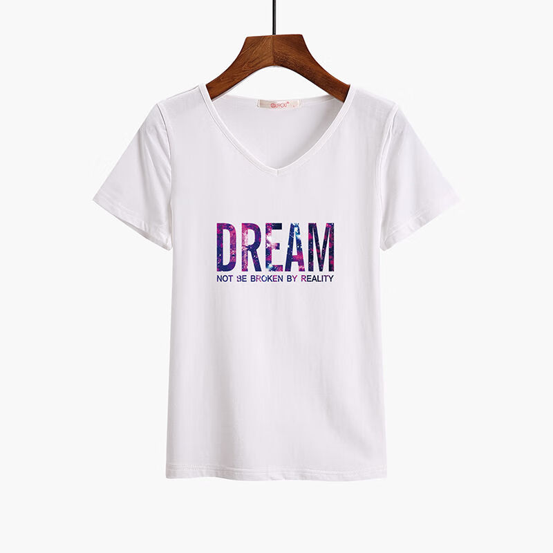 丘绚大码中年女装胖mm特大码50岁大码女装夏装短袖t恤女宽松纯棉中年