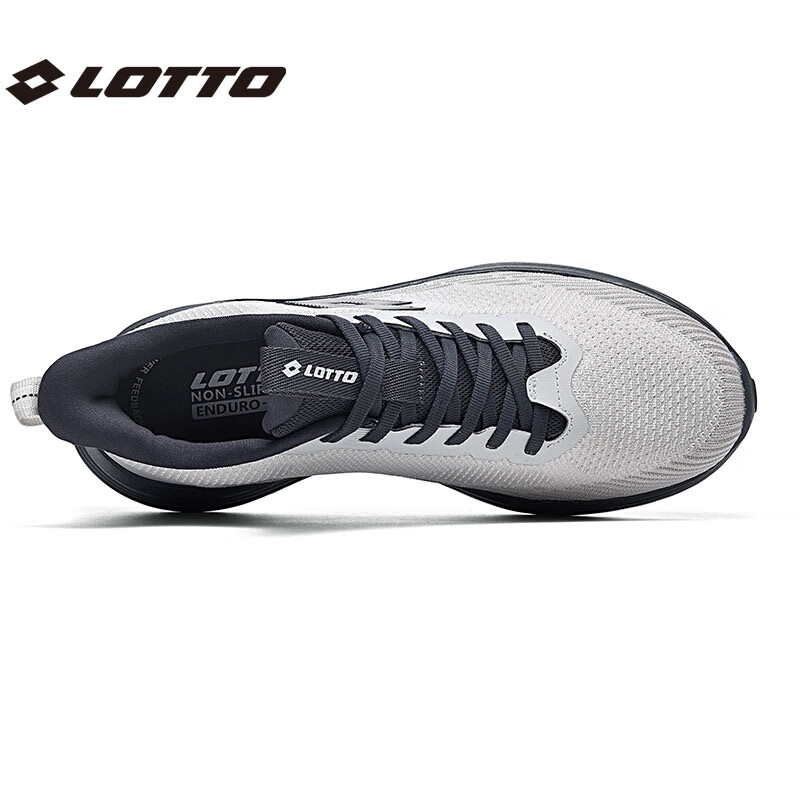 乐途(LOTTO)官方跑步鞋男鞋2024新款夏季网面运动鞋减震软底轻便跑步鞋女 灰色·男 39