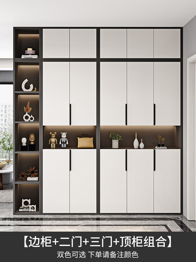 遥鹿玄关柜鞋柜一体轻奢风客厅隔断柜入户置物柜简约现代屏风柜门厅柜