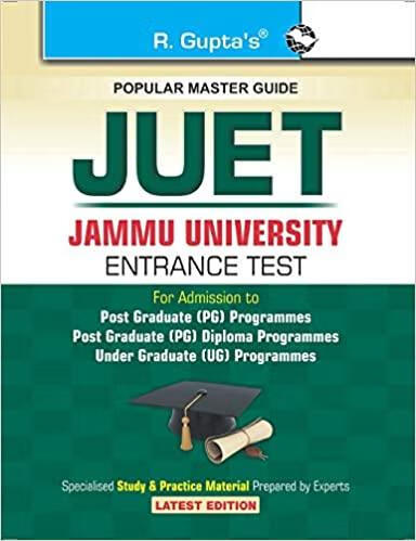预订juet-jammu university entrance test (pg programmes, pg