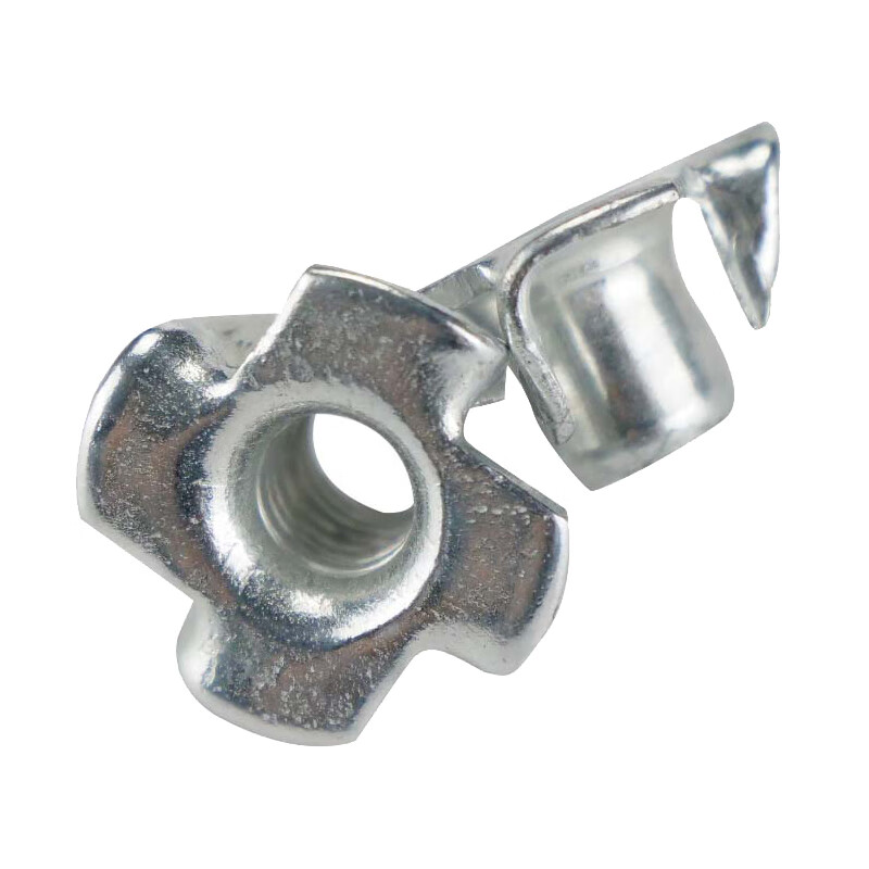 俱威  四爪预埋螺母 200个/包 镀锌木板镶嵌爪型 m8 jg1049d