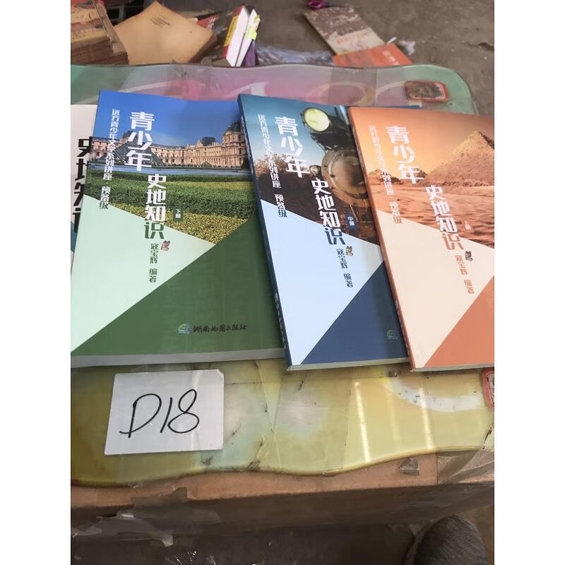 【正版】青少年史地知识 : 全3册附练习册上下(5本合售)有地图湖南地图出版社9787553004754