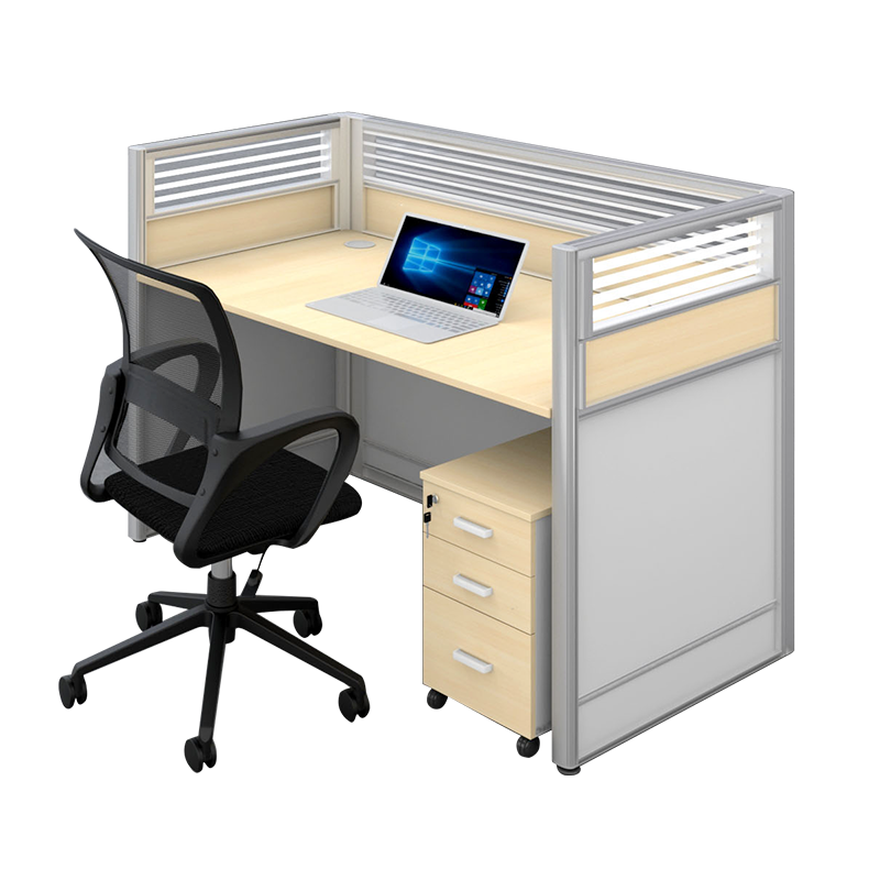盛浪屏风工位 职员办公桌员工卡位座电脑桌【含4张单桌】