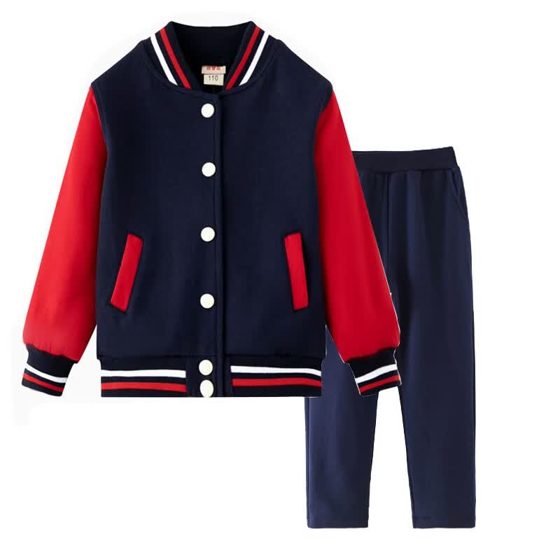 小学生校服套装统一儿童班服幼儿园园服春秋款棒球服上衣加绒外套 67蓝色两件套（外套+蓝色直筒裤） 150码怎么样,好用不?
