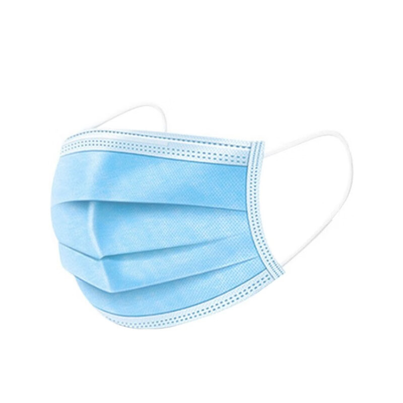 呗哩兔曲珞 一次性民用防尘口罩 一个价 三层防护无纺布 熔喷布)