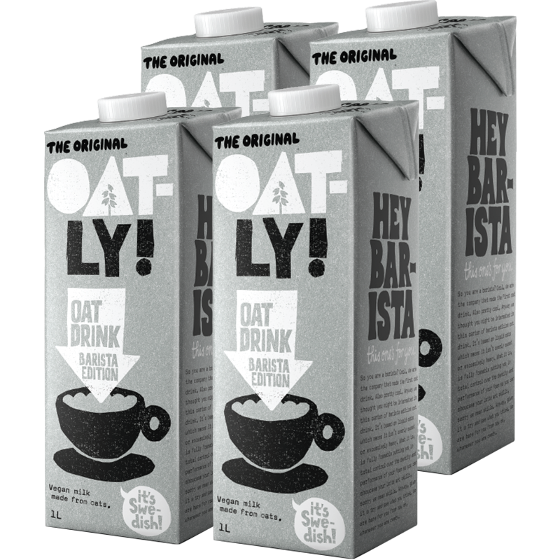 OATLY噢麦力 咖啡大师燕麦奶咖啡伴侣植物蛋白进口饮料 【咖啡大师】1L*4
