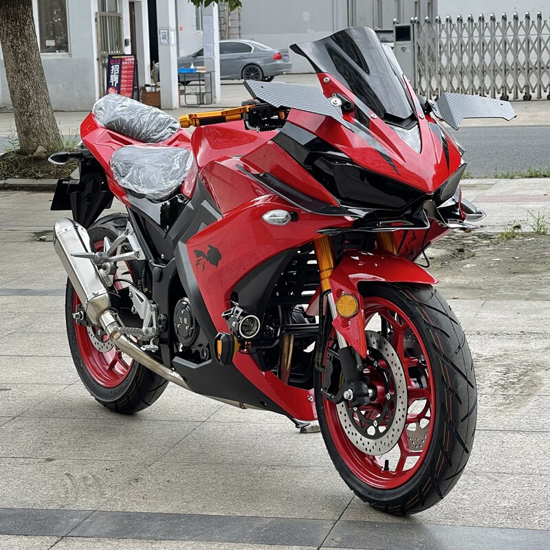 喜力摩托(hirlee)豪剑机车国四新款三代r3战神摩托车幻影跑车公路赛可