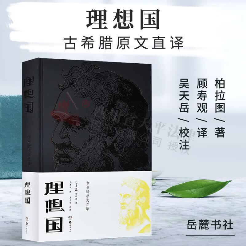 理想国（古希腊原文直译 2018新版）（精装）柏拉图 著，顾寿观 译，吴天岳 注 岳麓书社