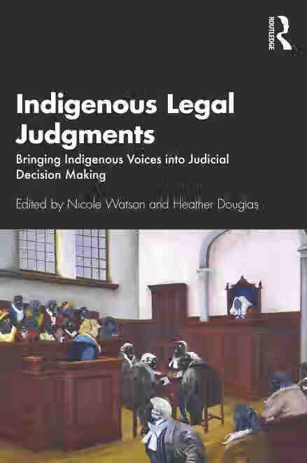 预售 按需印刷 indigenous legal judgments