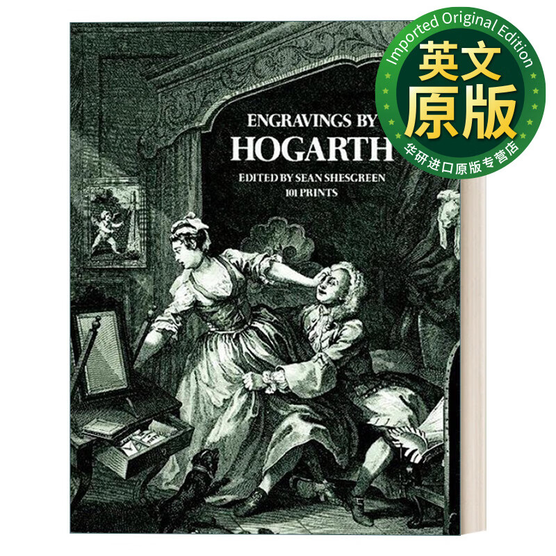 霍加斯版画101幅 英文原版 engravings by hogarth 英国绘画之父 英文