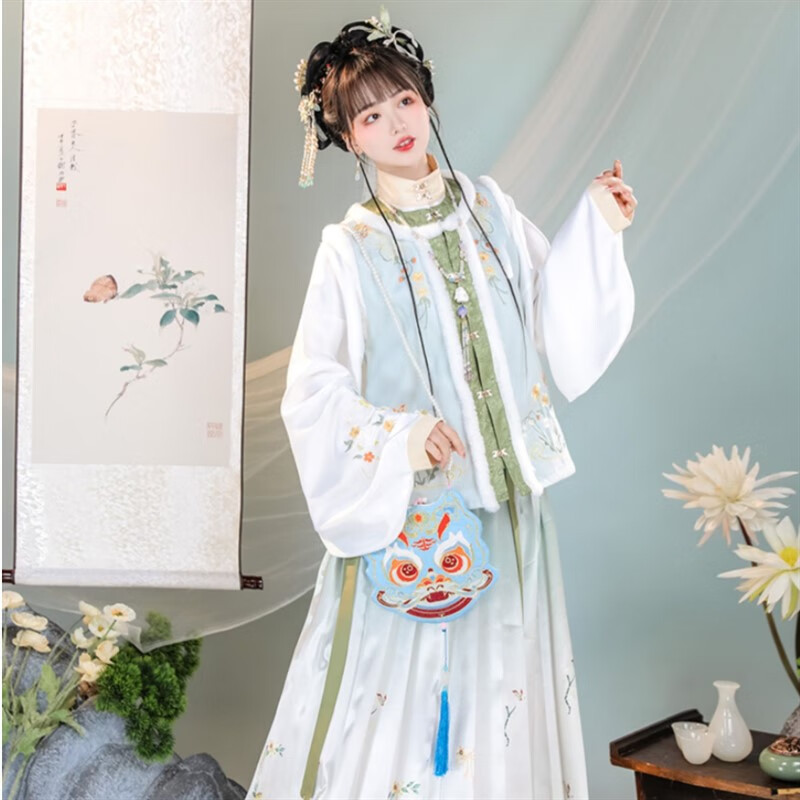 冬季兔年过年拜年服新年古装中国风冬天新款女装2022汉服 红色 #20