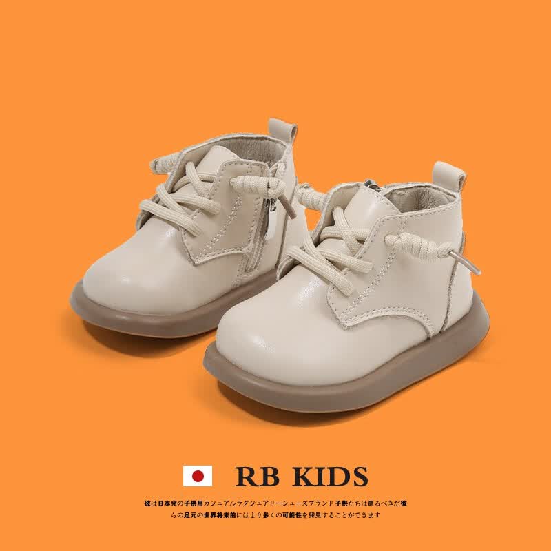 RB KIDS男童短靴春秋新款时尚软底儿童马丁靴子百搭洋气女童皮靴 米色 15码 (内长12.0/建议脚长11.5cm)使用感如何?