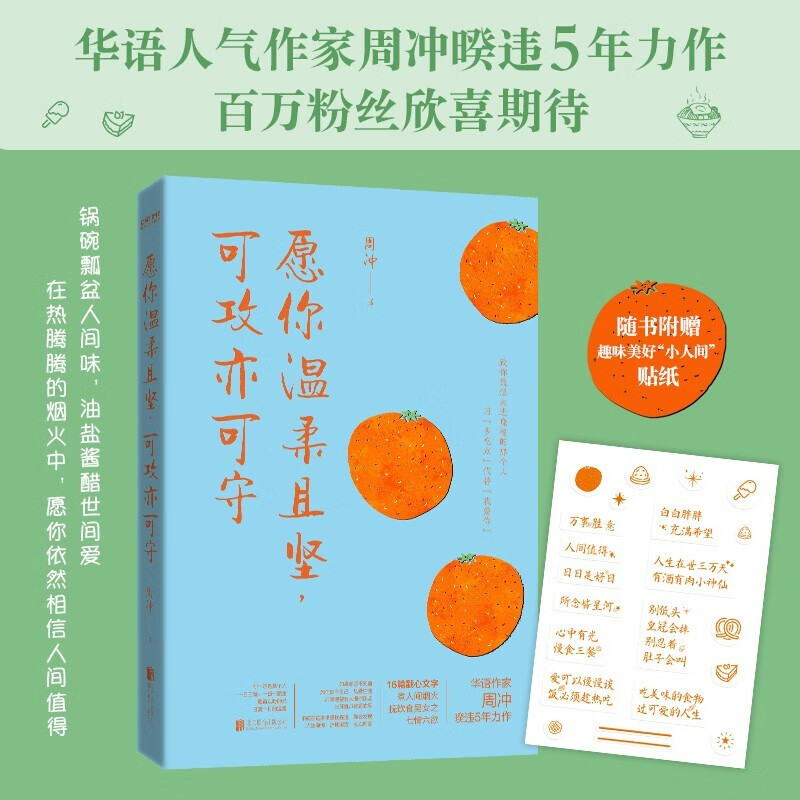 愿你温柔且坚可攻亦可守 华语作家周冲暌违5年力作 煮人间烟火抚七情六欲 治愈系读物 散文随笔合集 热爱生活 告别无聊 拒绝平庸 从容自在 人间滋味