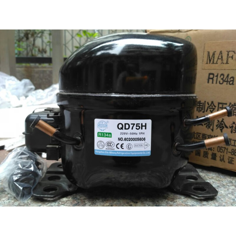 霓虹展示冰柜制冷压缩机q168h代替q168 q168