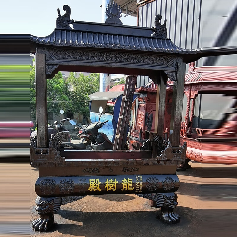 大香炉寺庙户外  寺庙大香炉供奉专用插香户外长方形铸铁烧香炉特大号