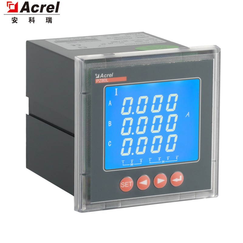 安科瑞(acrel)pz80l-e4/cp 三相多功能电能表低压出线柜数显表