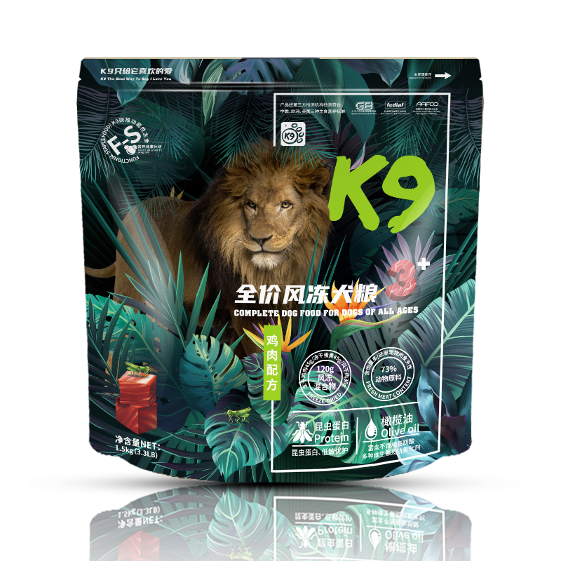 K9品牌：致敏无谷低敏昆虫蛋白冻干狗粮价格走势及性价比分析|狗干粮历史价格查找