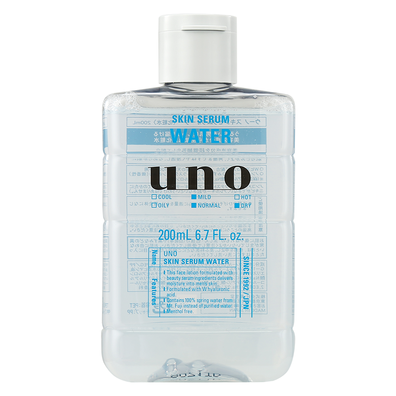 资生堂吾诺（UNO）男士滋润爽肤水200ml（补水保湿 易吸收 清爽不黏腻 须后护理）