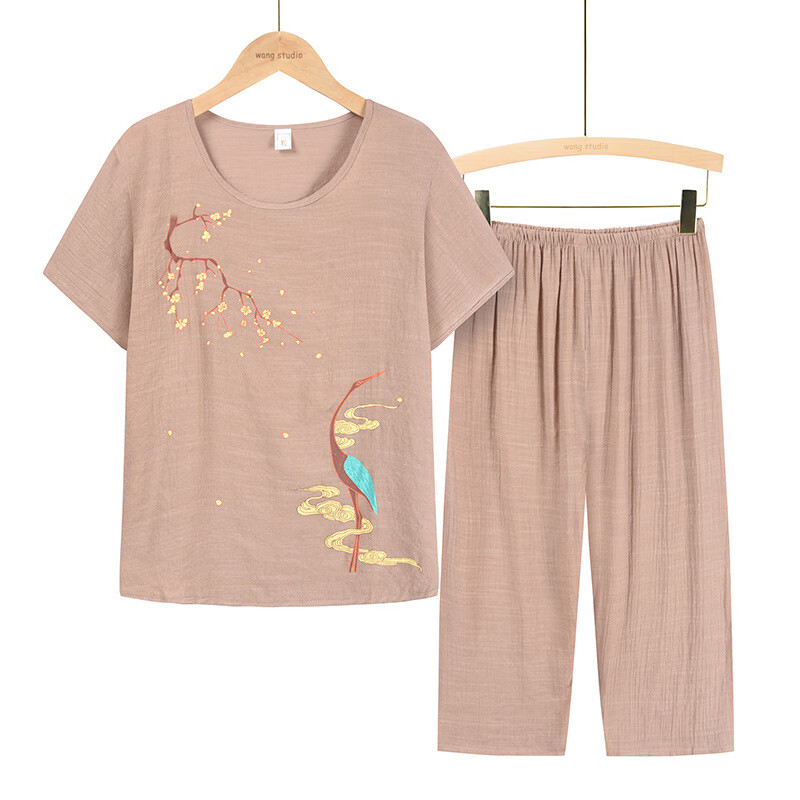 ޱ���ţ�WEIMIYA������������װ������װ��̫̫������������װ��װ�����������·�Ů ��ɫ XL