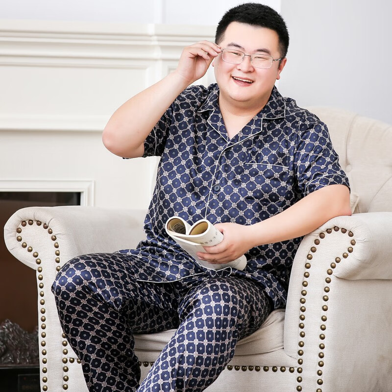 深蓝格子 3xl(150-210斤)