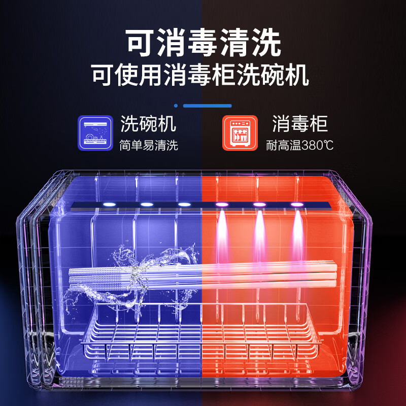 安钛克（Antec）不锈钢筷子316食品级高端抗菌家用加长防滑防霉防烫高档金属筷子 20双成人（尺寸23.5）