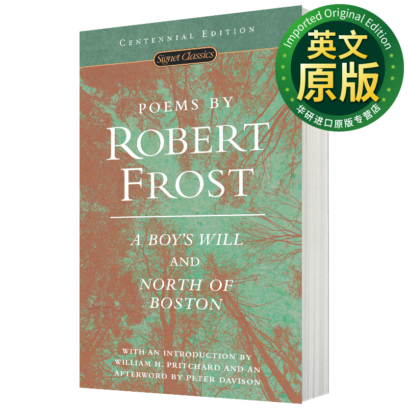 罗伯特弗罗斯特诗歌集 英文原版 poems by robert frost 少年的意志