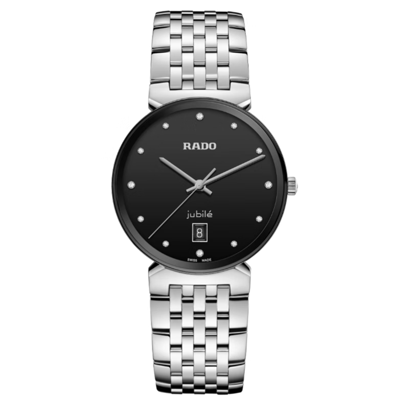 雷达(rado)瑞士手表佛罗伦萨系列不锈钢表带男女情侣表时尚休闲腕表